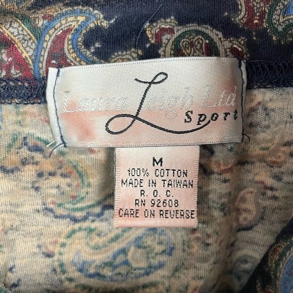 Laura Leigh Ltd. Sport Matching Paisley Turtle Neck and Casual Pants Size M EUC - Picture 6 of 10